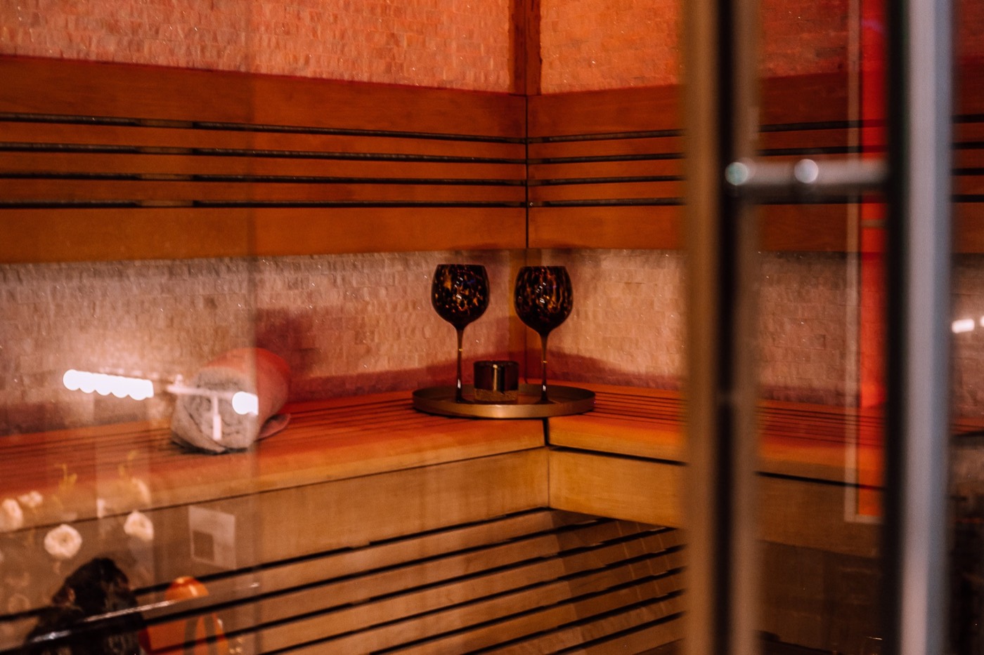 Atmospheric Finnish sauna at Sauna Privada in Rotterdam