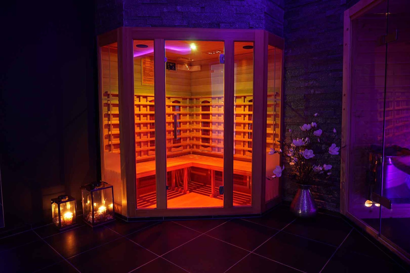 Infrared sauna at private sauna Sauna Privada