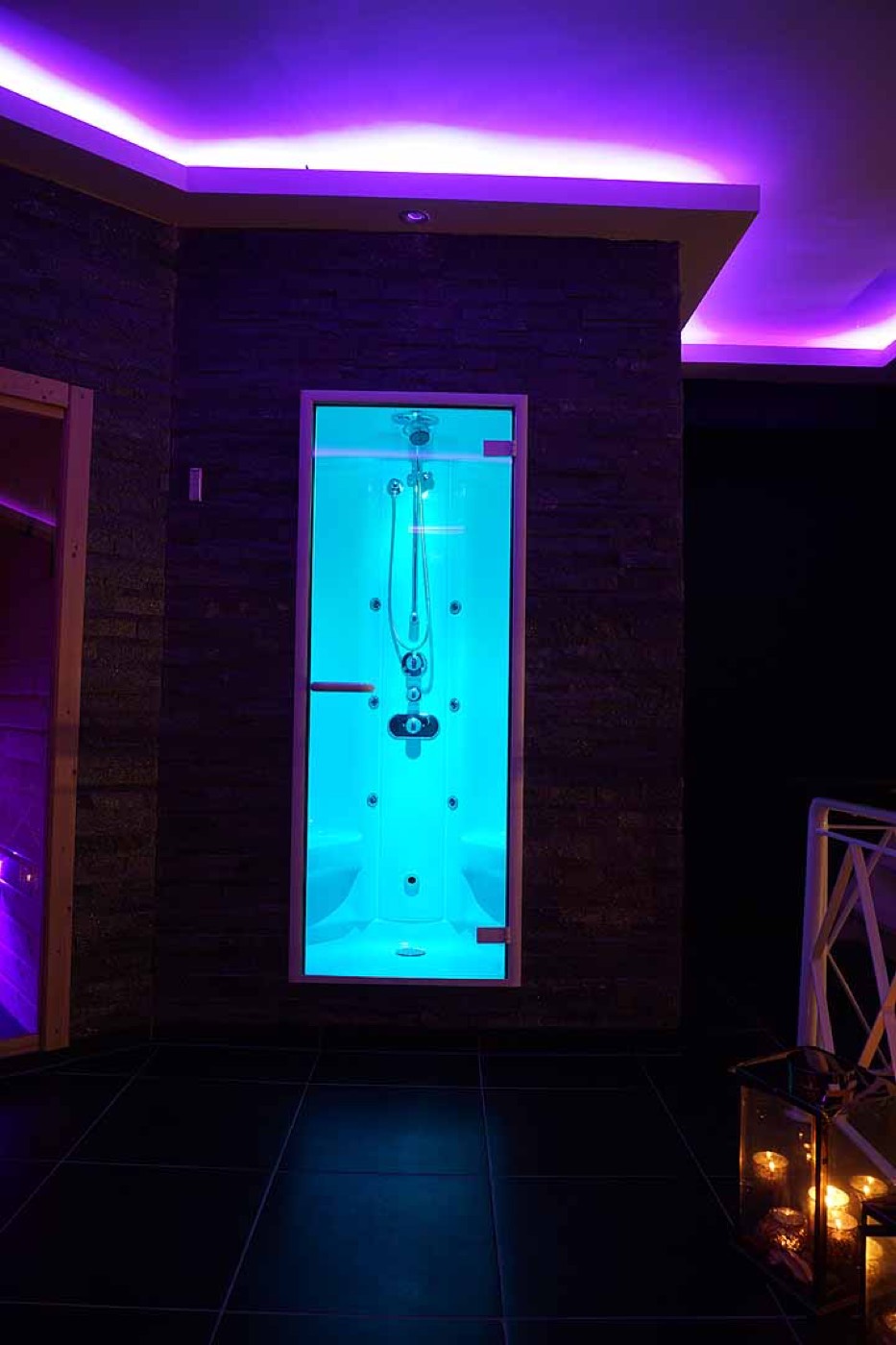 Steam room at Sauna Privada in Rotterdam